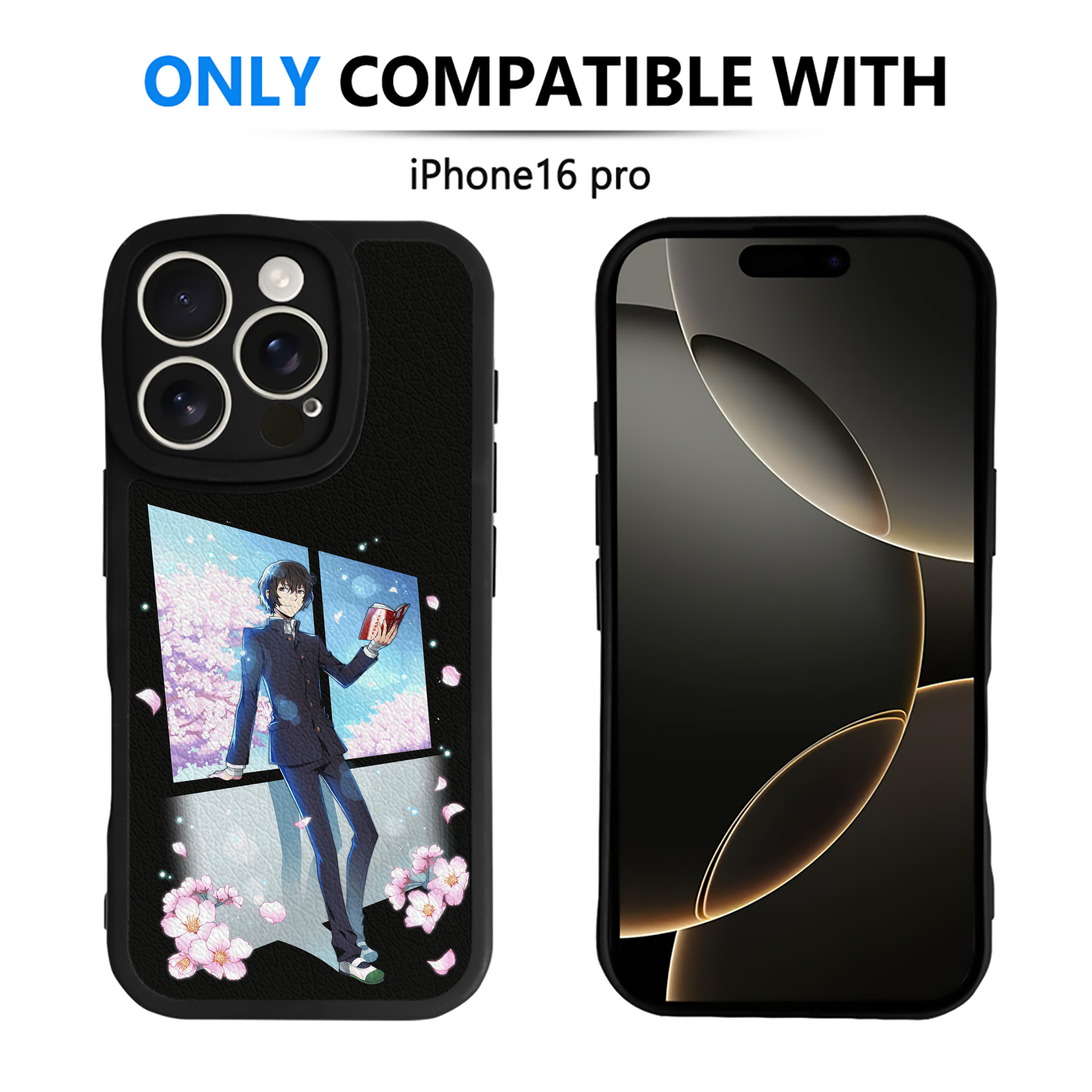 （画像用） 文豪ストレイドッグス Bungo Stray Dogs 【iPhone 16シリーズ対応】シリコンスマホケース（レザー調） 材質：シリコン